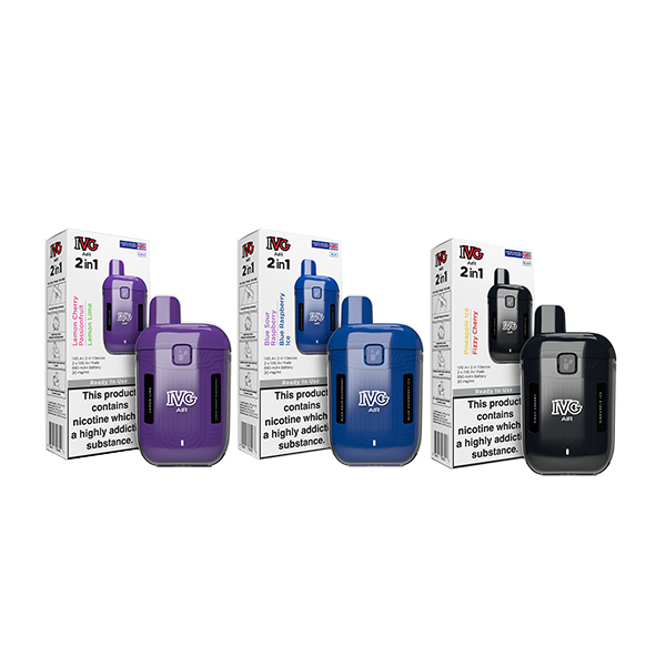 20mg I VG Air 2 in 1 Disposable Rechargeable Pod Vape Kit 1200 Puffs