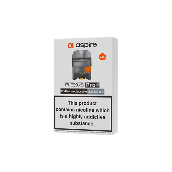 Aspire Flexus Pro Replacement Pods 2ml (0.6Ohm, 1.0Ohm)