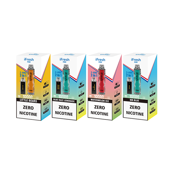 0mg iFresh 10000 Puffs 2in1 Disposable Pod Kit